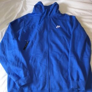 Nike blue hooded jacket
